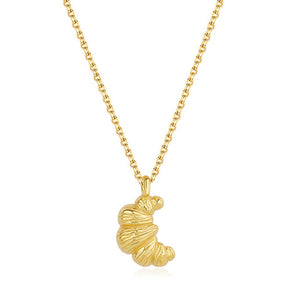 French Girl Croissant Necklace