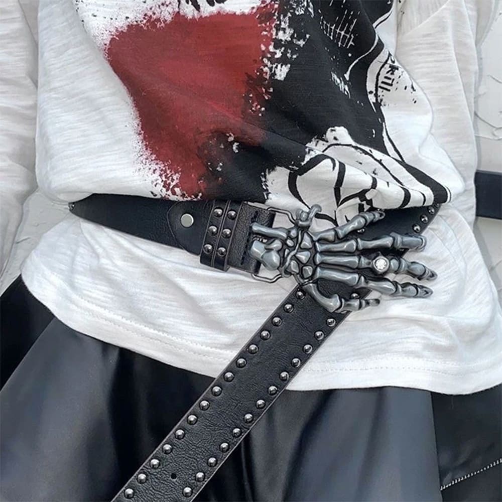 Grunge Skeleton Hand Belt