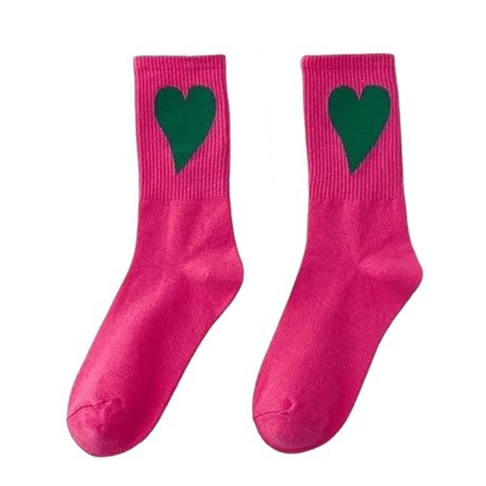 Heart Crush Ribbed Socks