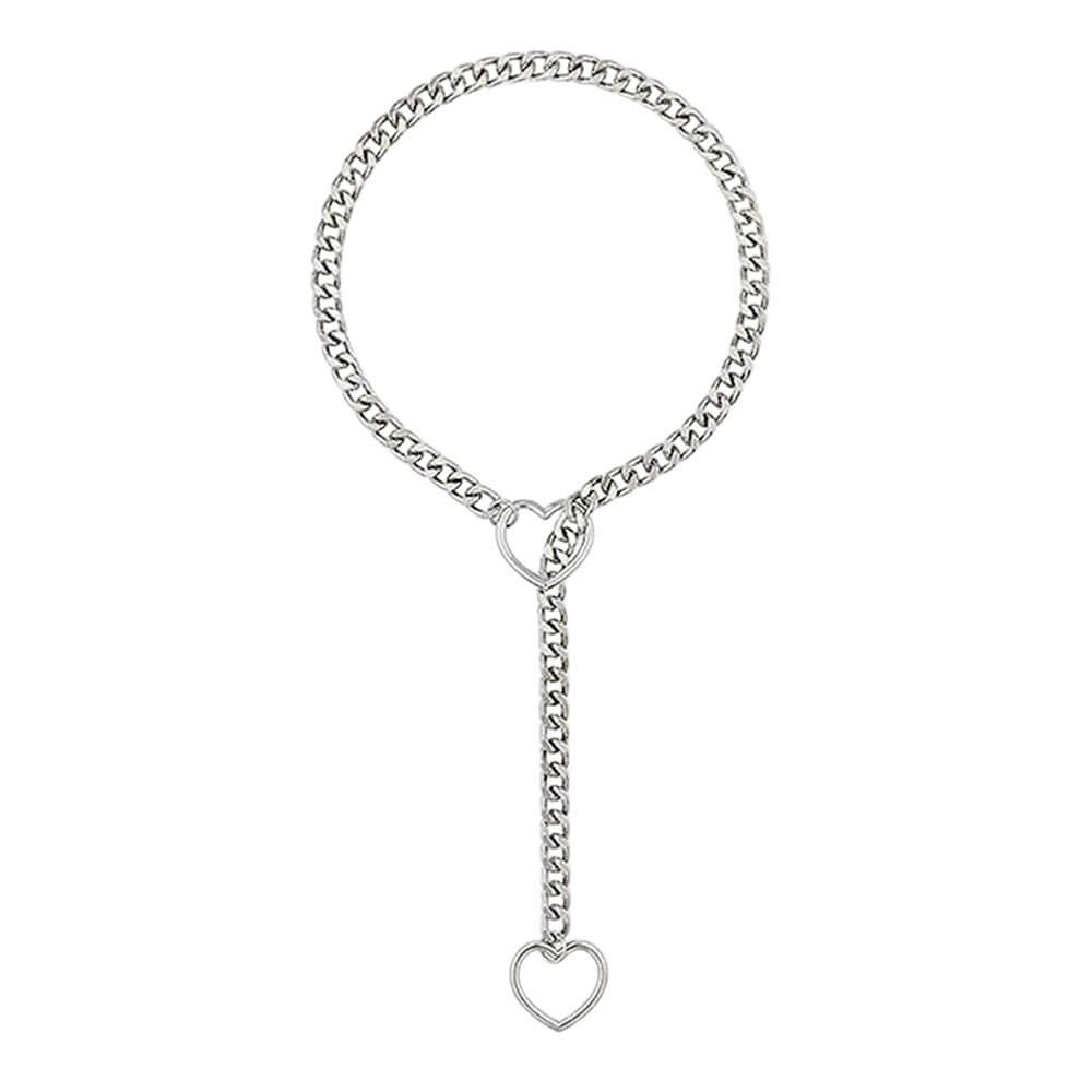 Heart Ring Drop Chain Necklace