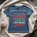 Santa Bring Yarn Lady V-neck