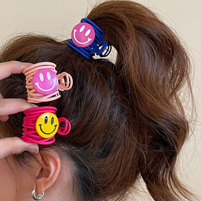 Indie Smiley Face Hair Claw