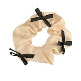 Korean Style Bows Satin Scrunchie