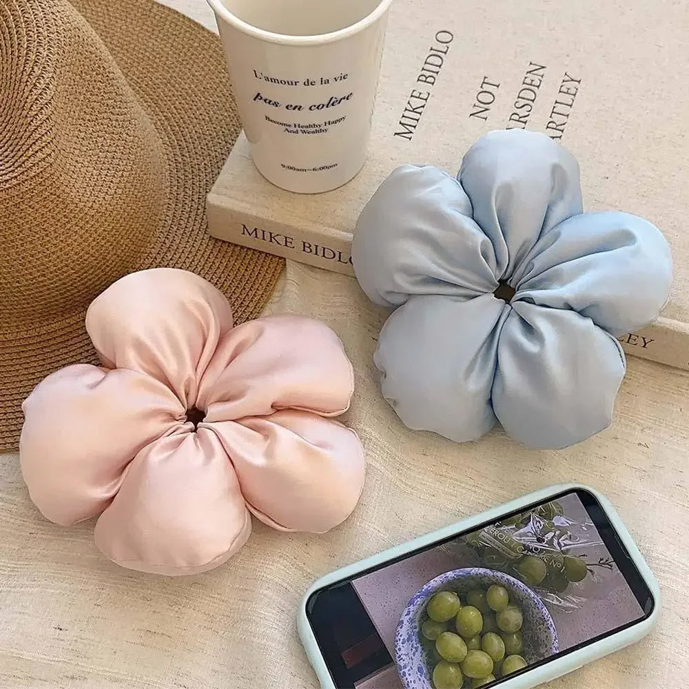 Korean Style Flower Shape Scrunchie