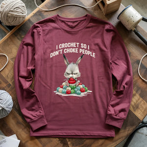 Crochet Not Choke Long Sleeve T-shirt