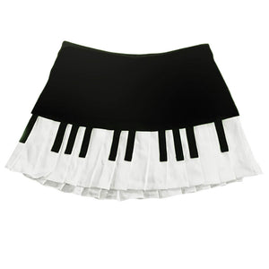 Piano Key Pleated Skirt
