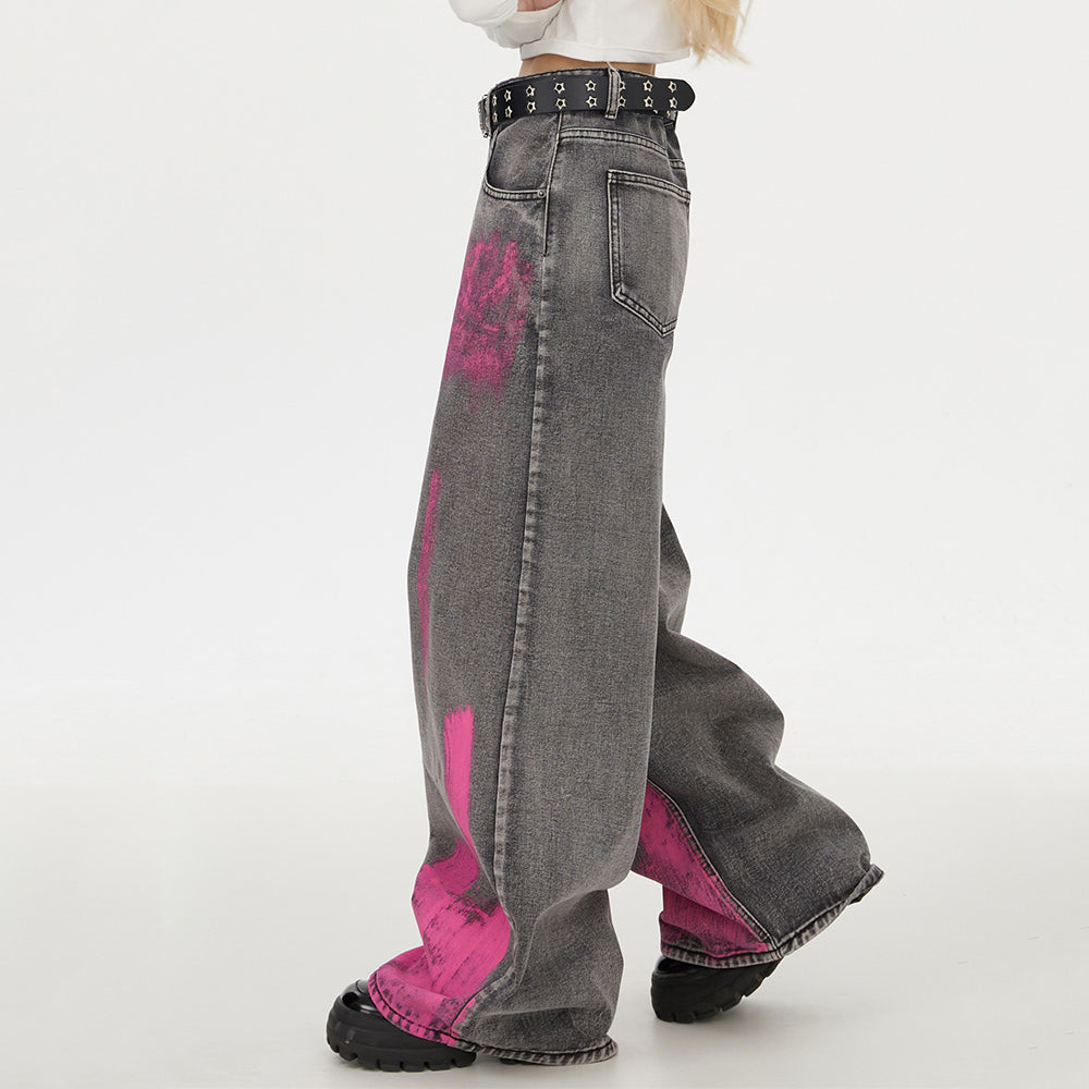 Teenage Crush Graffiti Baggy Jeans