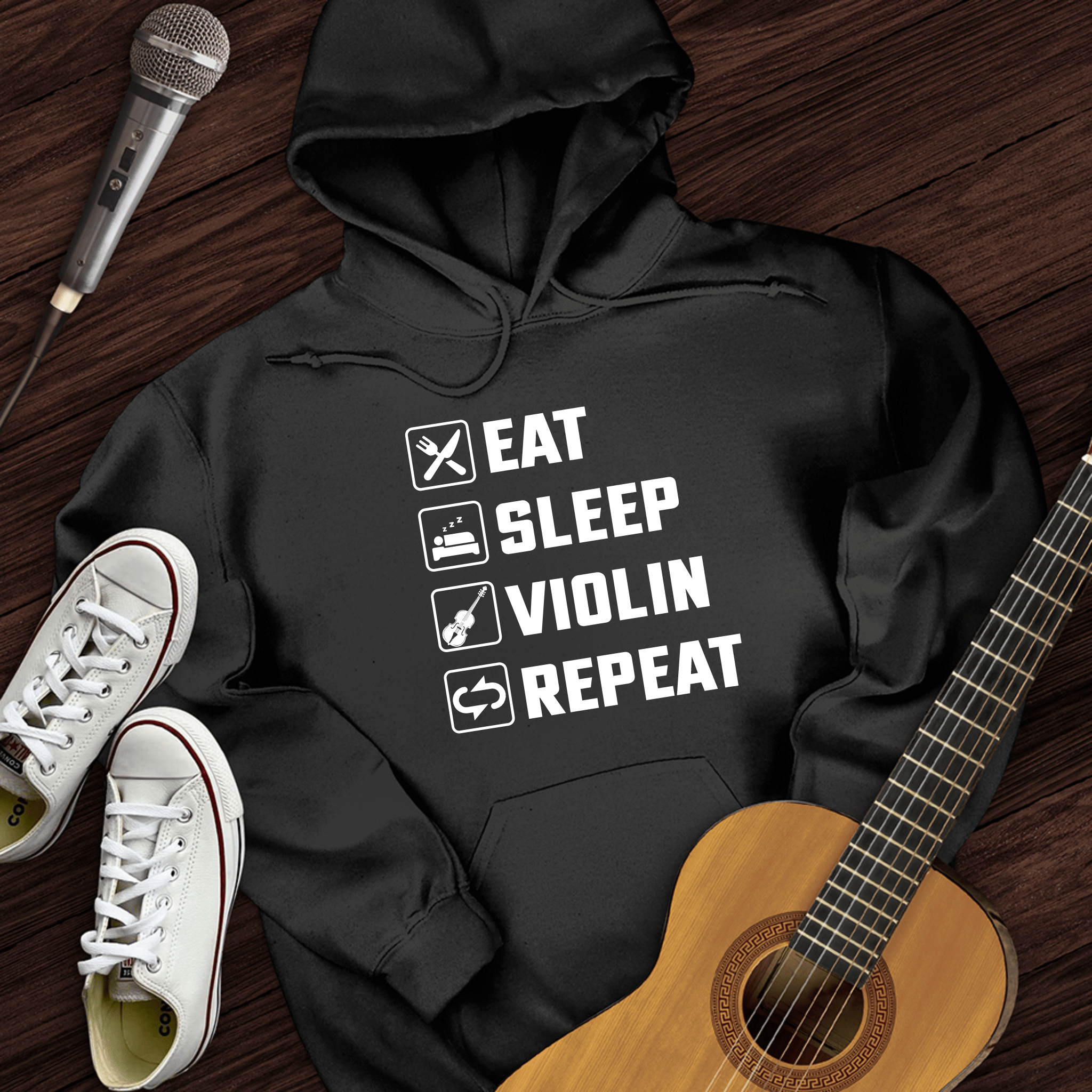 Eat, Sleep, Violin, Repeat Hoodie