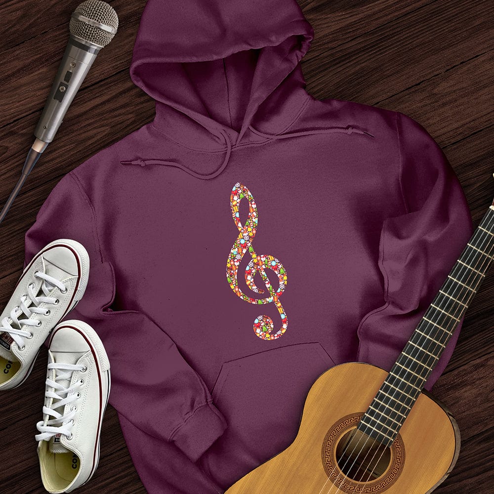 Christmas Treble Clef Hoodie