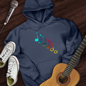 Colorful Music Notes Hoodie