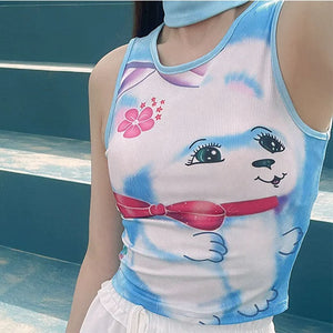 Puppy Y2K Aesthetic Tank Top