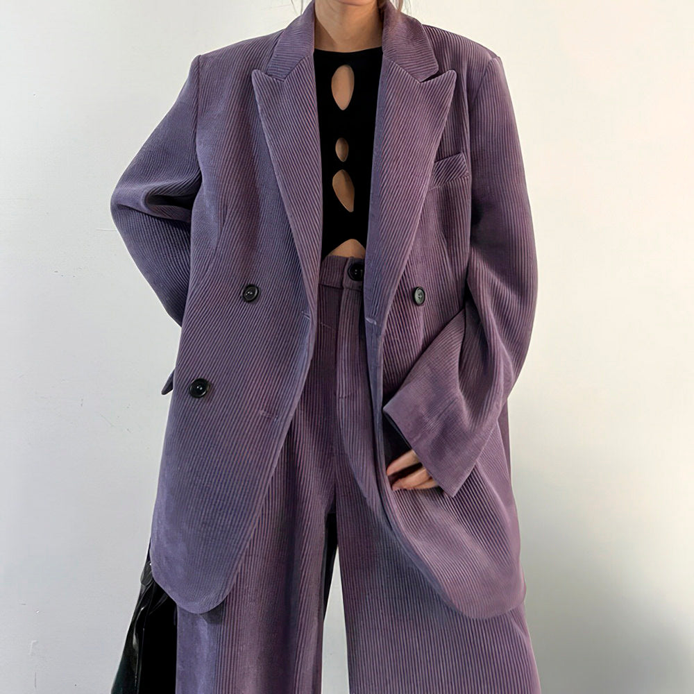 Drama Club Purple Blazer & Pants Set
