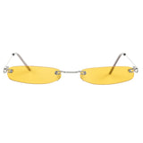 Y2K Rectangle Skinny Sunglasses