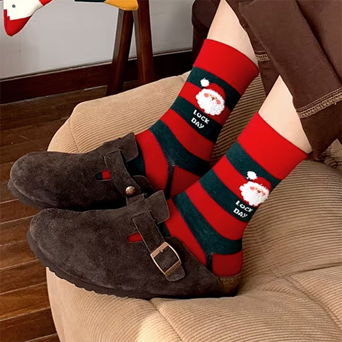 Santa Striped Socks