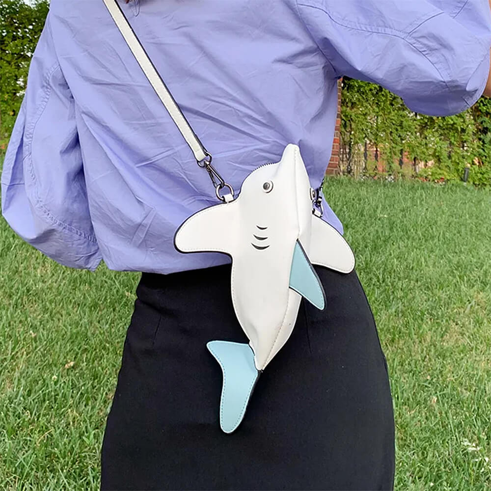 Shark-Shaped Crossbody Bag