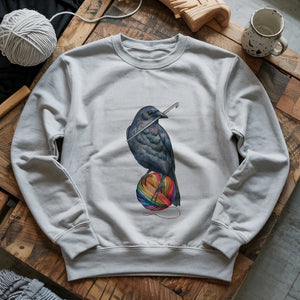 Crochet Crow Sweatshirt