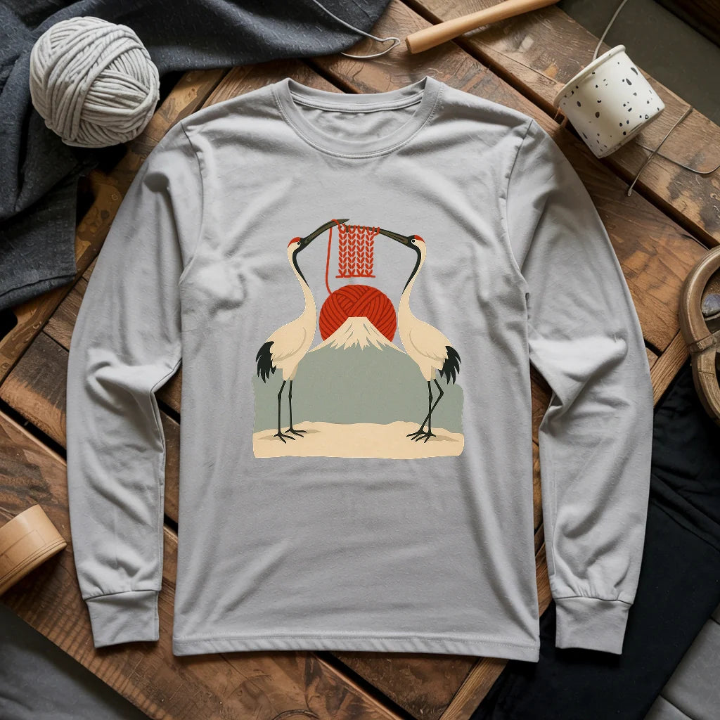 Knitting Sun Long Sleeve T-shirt