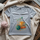 Tea & Thread Lady V-neck