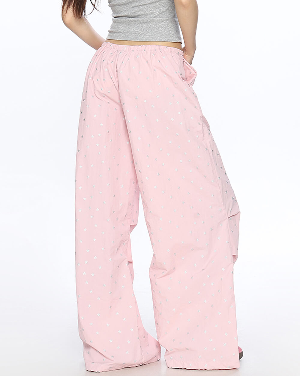 Star Print Baggy Pants