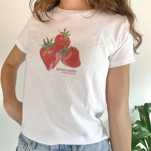 Strawberry Graphic T-Shirt