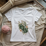 Botanical Yarn Lady V-neck