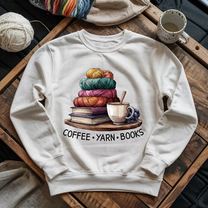 Coffee Yarn Books Sweatshirt